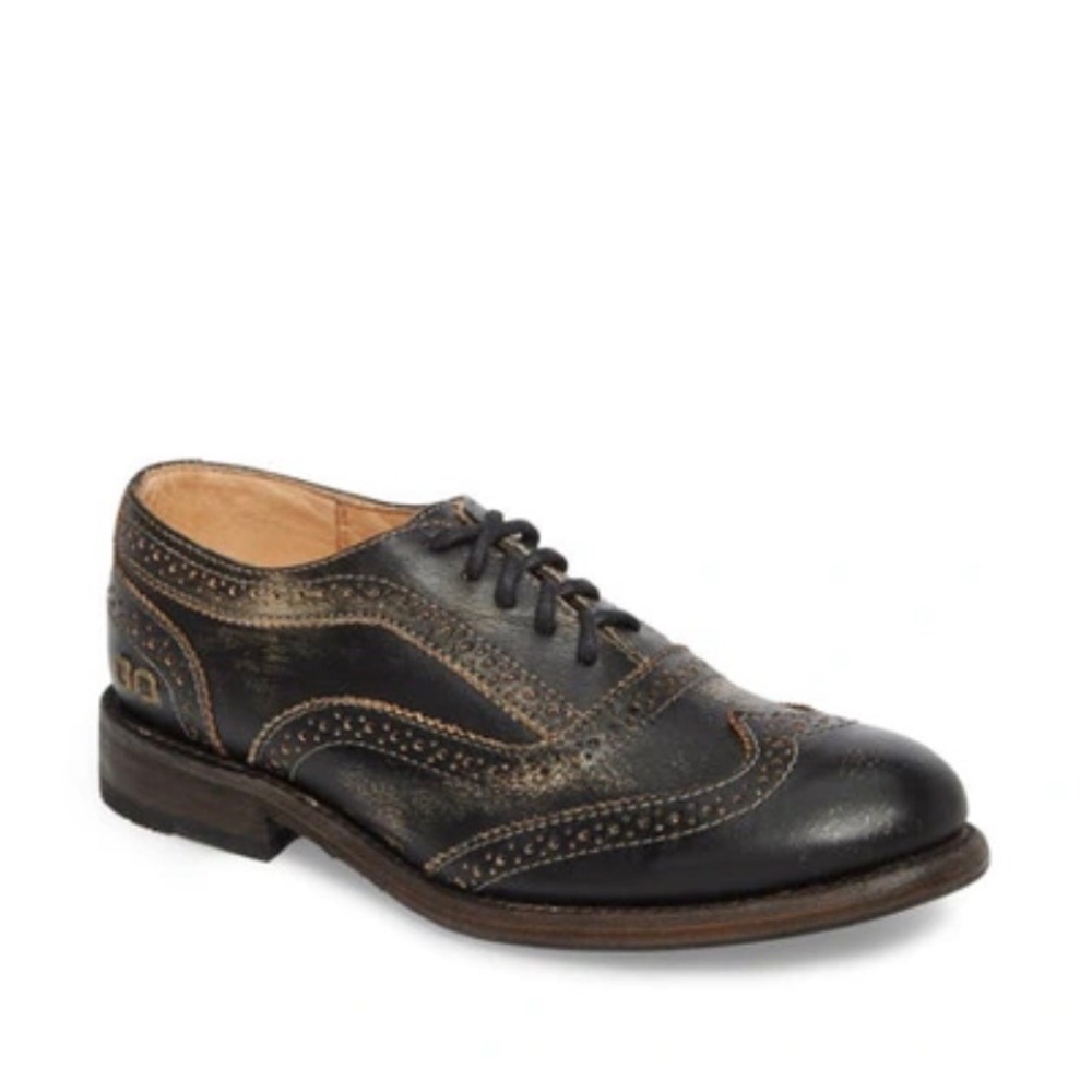BED STU Black Lita Oxfords